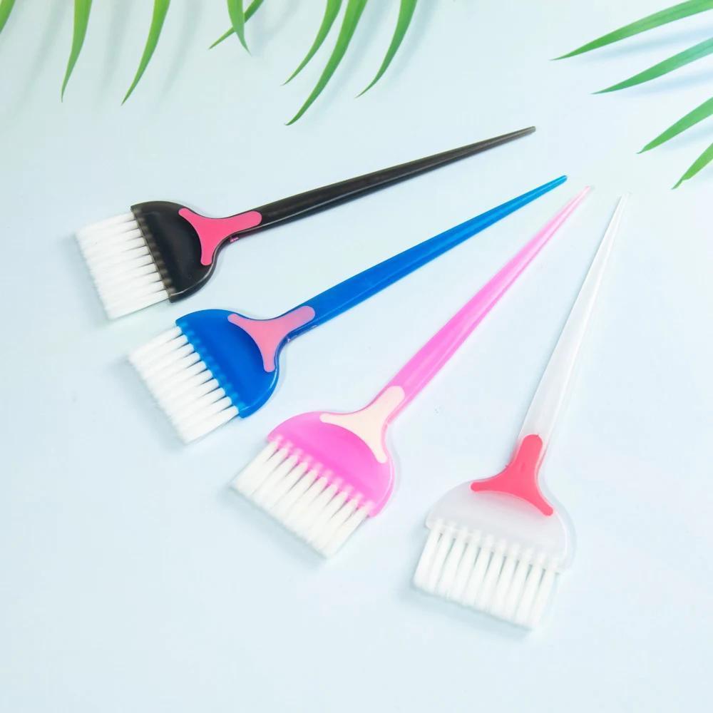 Image of 1pc Professional Hair Dye Brush Hair Coloring Applicator Brush Fluffy Hairdressing Comb Barber Tools Hair Styling Accessaries Random Color