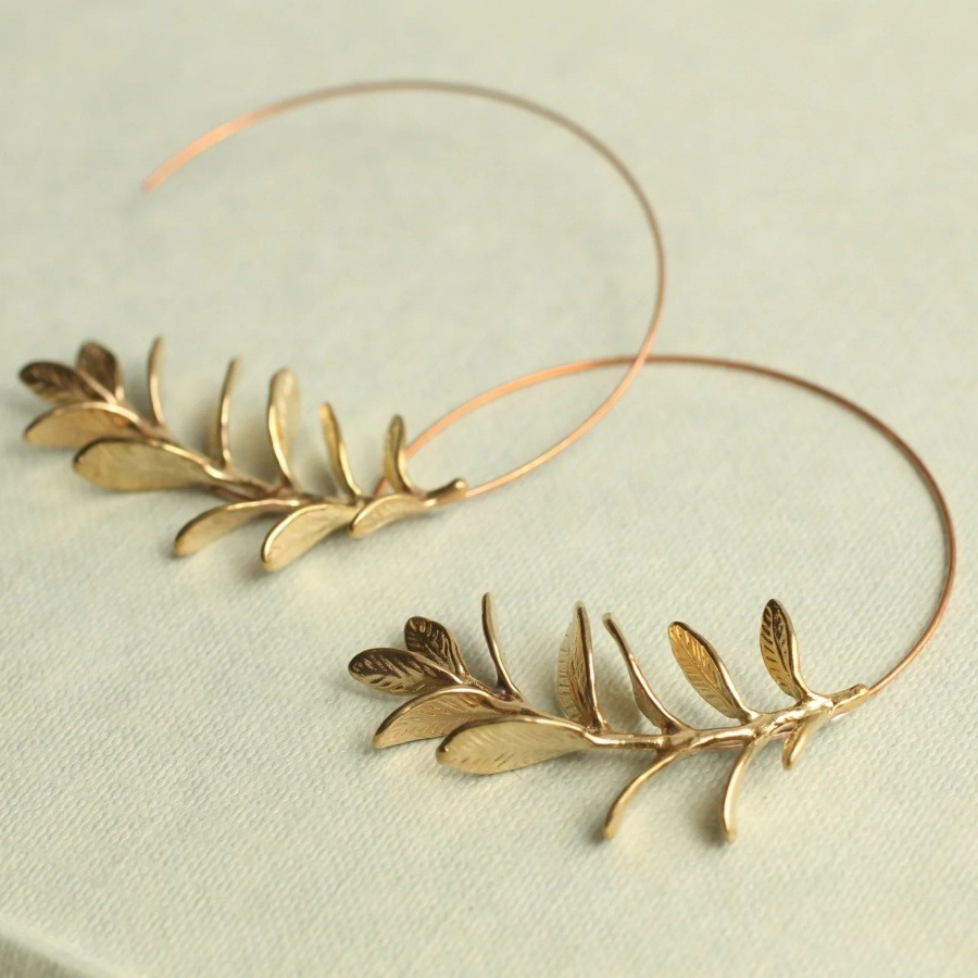 TEMU 2pcs Vintage Bohemian Plant Leaf Earrings, Ladies Earrings, Birthday Party Anniversary Jewelry Gifts For Ladies