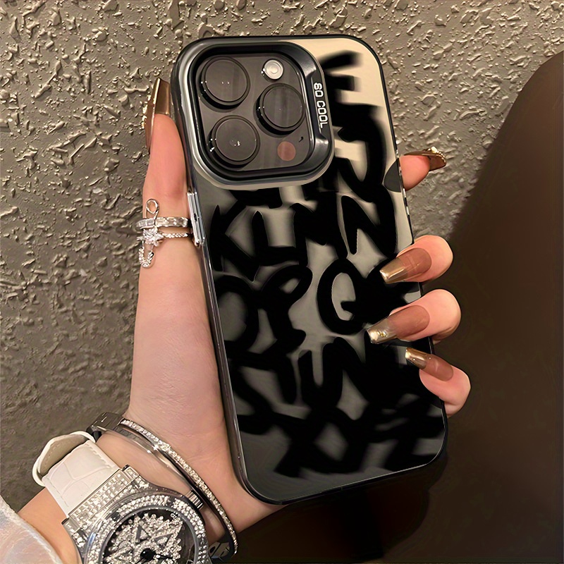 

1pc Personalized Graffiti Pattern Clear Non-slip Phone Case For Iphone Series Iphone 15/ Plus/ Pro/ Pro Max, 14/ Plus/ Pro/ Pro Max, 13/ Pro/ Pro Max, 12/ Pro/ Pro Max, 11/ Pro/ Pro Max - Stylish And