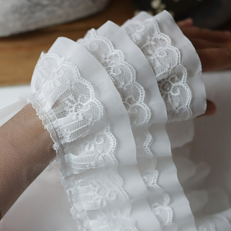 

3d Pleated - 1 Ruffle For Diy & Decor, In , ,