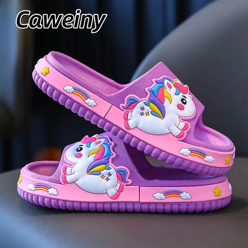 

Caweiny Summer Children's Slippers For Boys And Girls Feel Like Stepping On Feces. Baby's Non Slip Soft Sole Indoor Shower For Small And Medium-sized Children's Cool Slippers