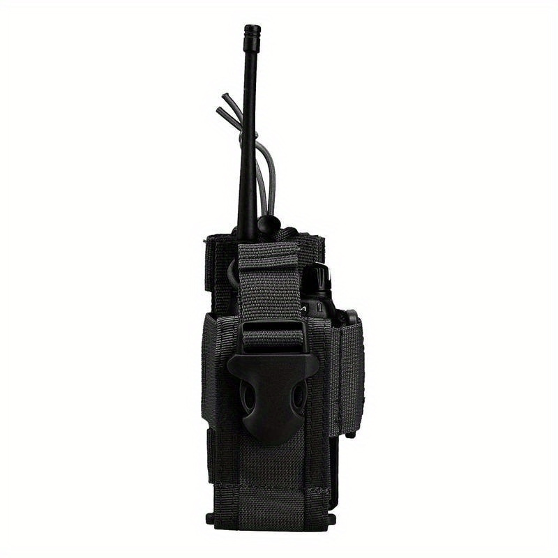 TEMU Tactical Molle Radio Pouch Walkie Talkie Holster Nylon Waist Pack Belt Bag Pocket Military Hunting Accessories