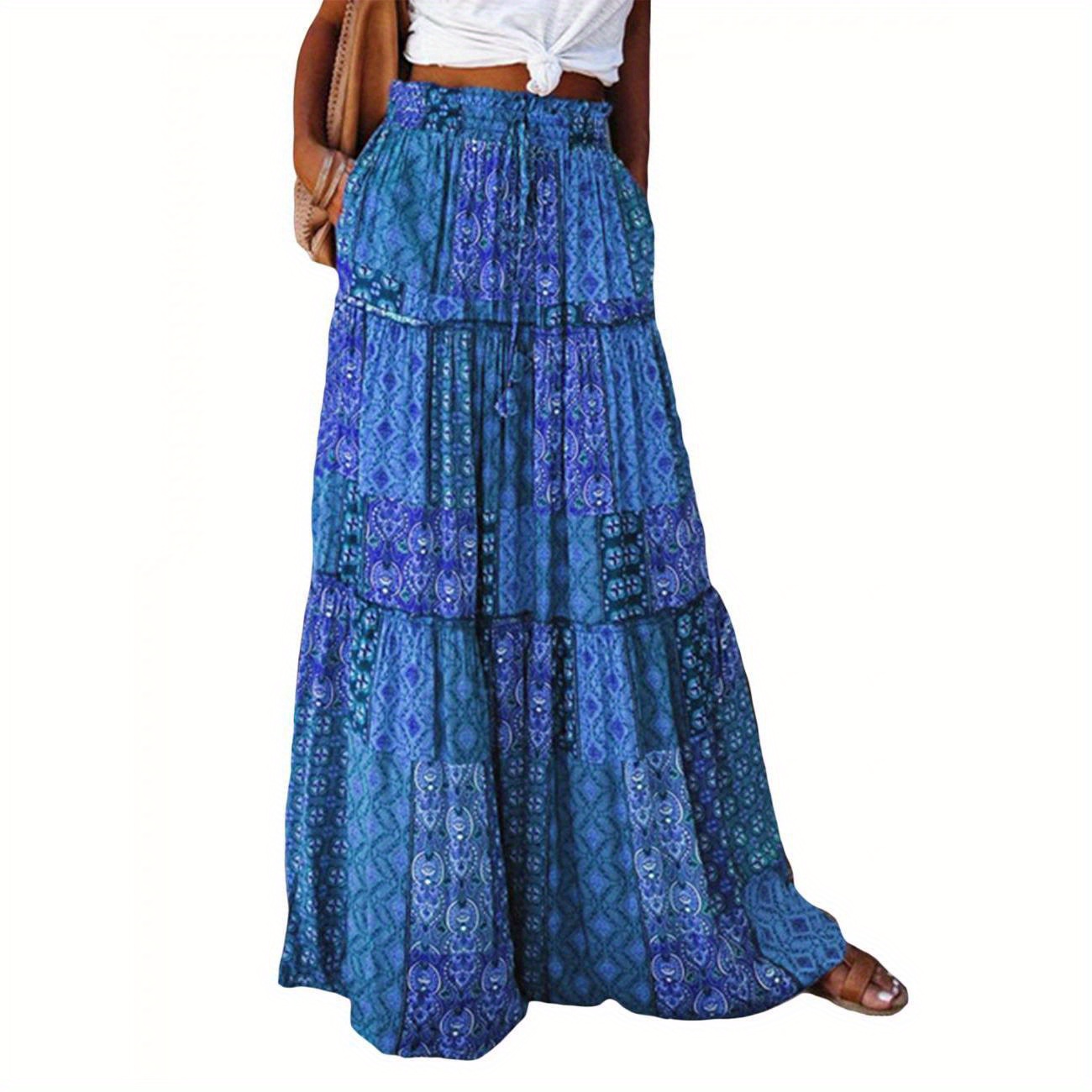 

Women's Fall Skirts Waist A- Skirts Long Skirts