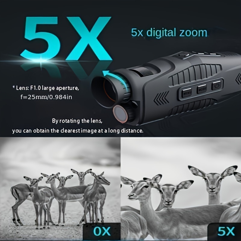 

Hd Infrared Night Vision Lightless 1080p Camera For Night Photography, Video Recording, Hunting, Camping