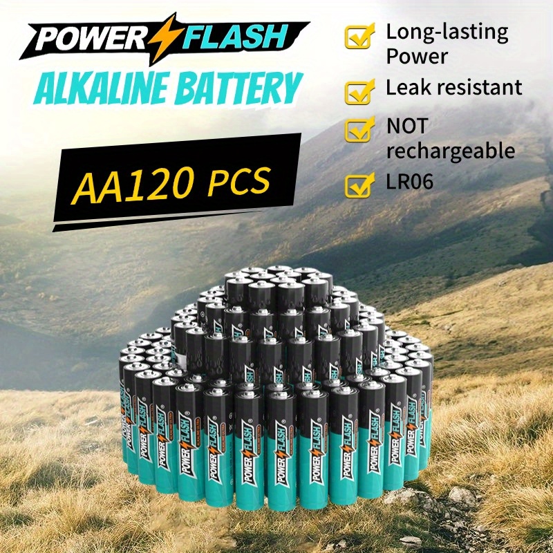 

Aa 120 Pcs Batteries, Lr6, Batteries For Household Devices, Of Emergency And , Outdoor, Electronic Devices And , With , And Long Lasting