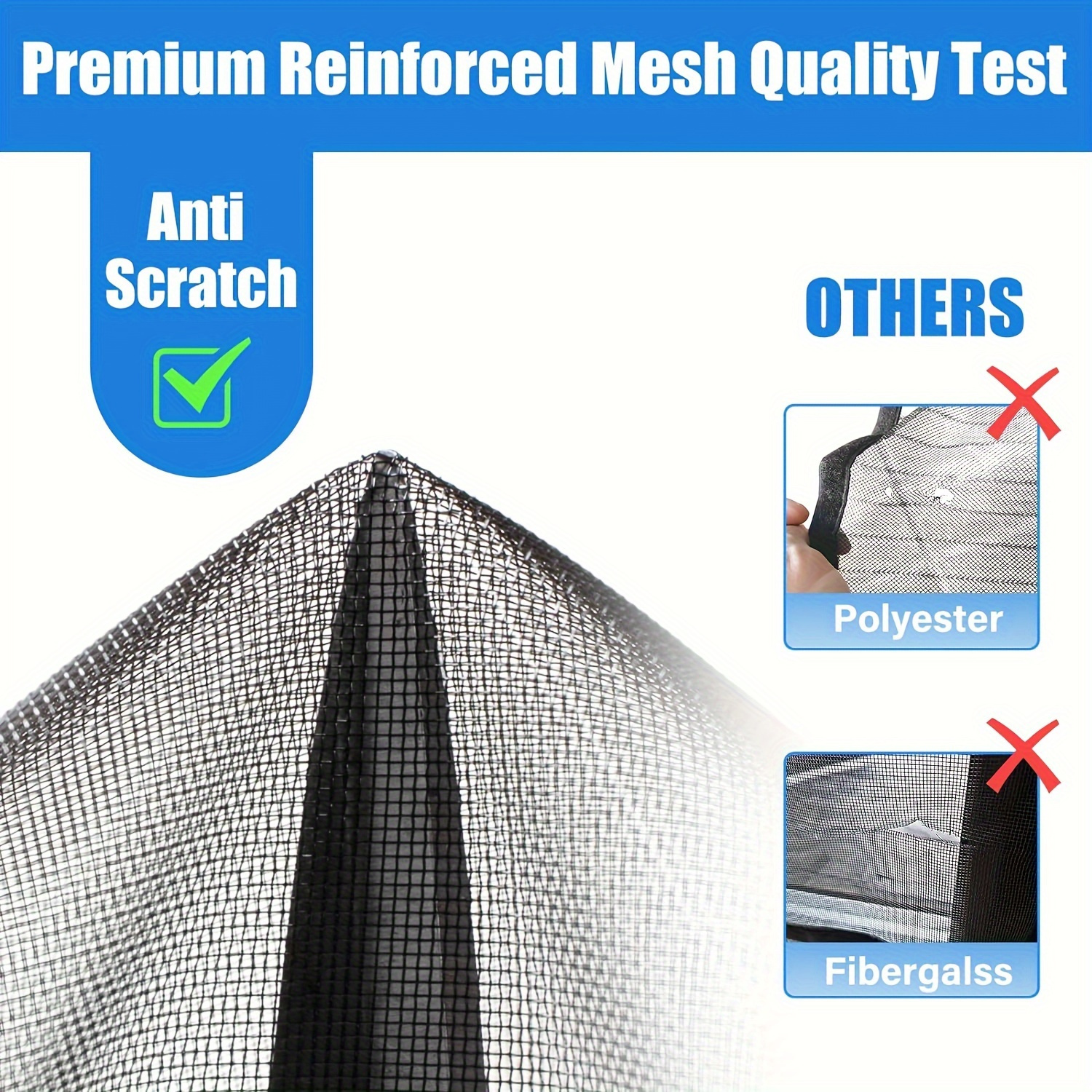 Contemporary Magnetic Screen Door - Self-Sealing, Heavy Duty, Hands-Free Mesh Partition Keeps Bugs Out - Satin Weave, Linen-Like Material, Space-Themed, for Various Room Types, No Electricity Or Battery Needed