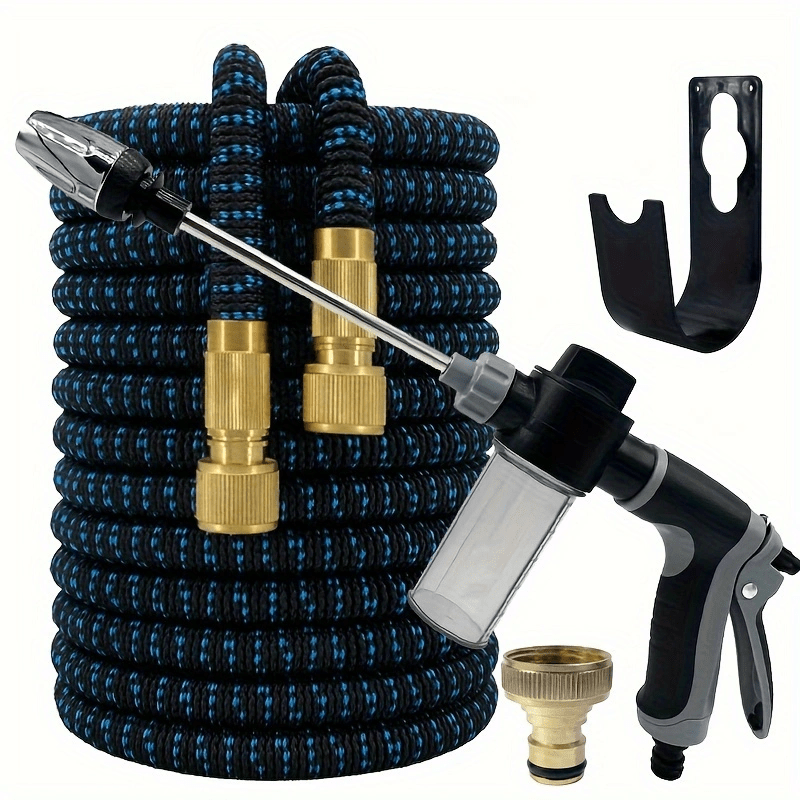 

1pc High-pressure Water For Car Washing - Extendable Hose For Garden Watering - Car Wash Kit With Telescopic Hose, Ideal For Home & Outdoor Use