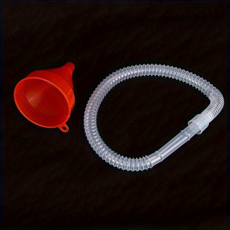 Image of Plastic Refueling Funnel Gasoline Engine Oil Fuel Elongated Small Funnel – & Water Refill For Cars And Motorcycles