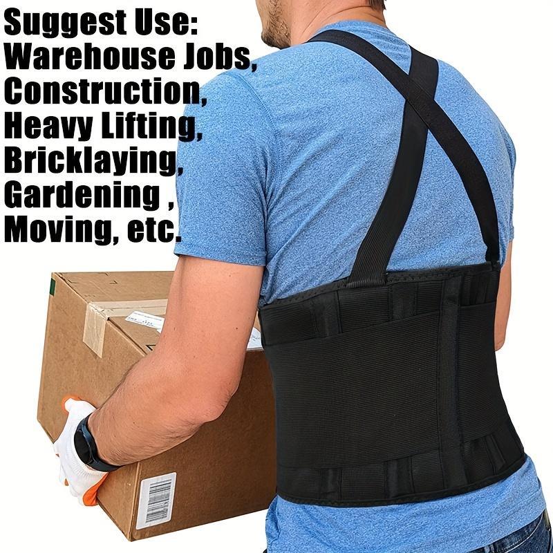 adjustable heavy duty back support belt secure suspenders Temu