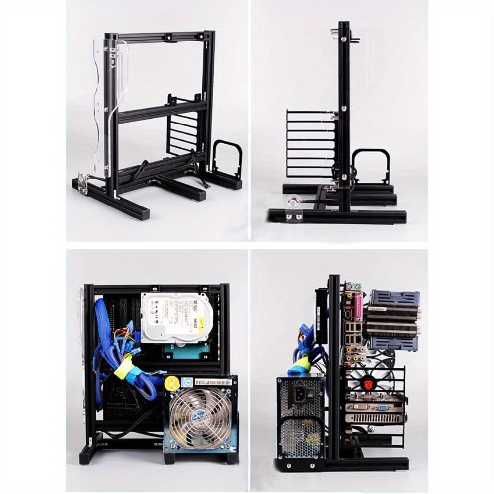 pc motherboard case frame diy self assembly open Temu