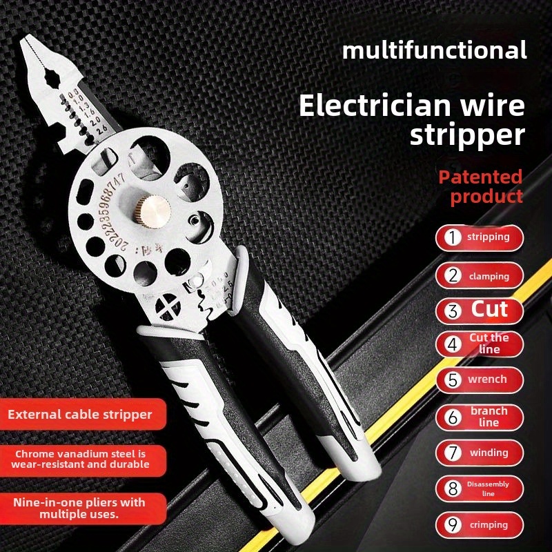 

Multifunctional Steel , Crimper, , Tool, Electrical Stripping,