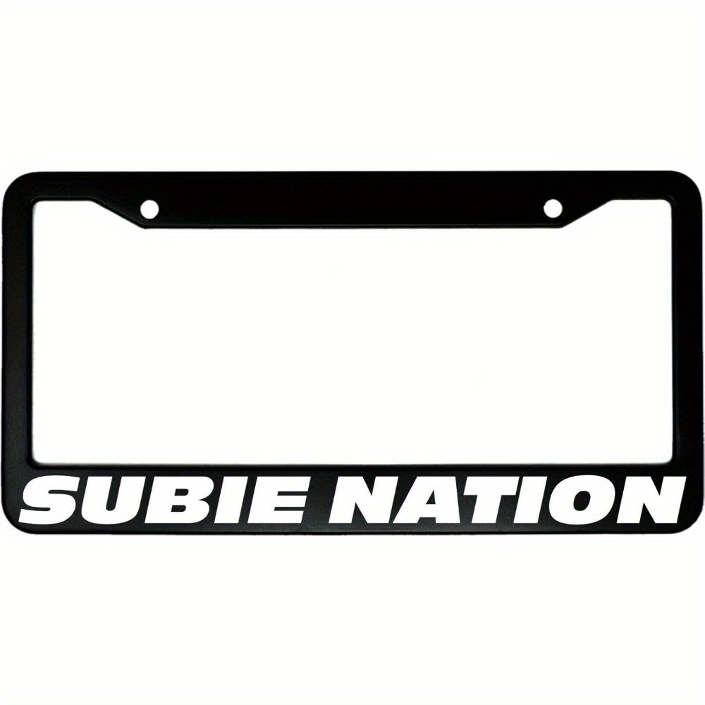 TEMU For Nation Stainless Steel License Plate Frame Car License Plate Frame, Decorative Aluminium Sign & Plaque