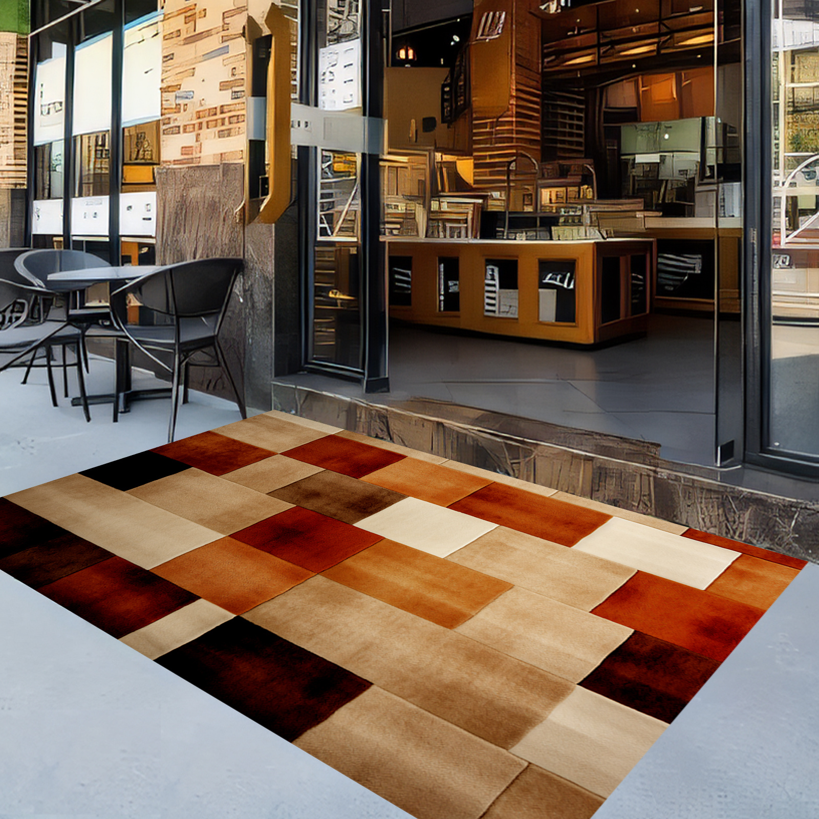 

Area Rug - 1200gsm, Backing, Wood , For , , , And - Carpet