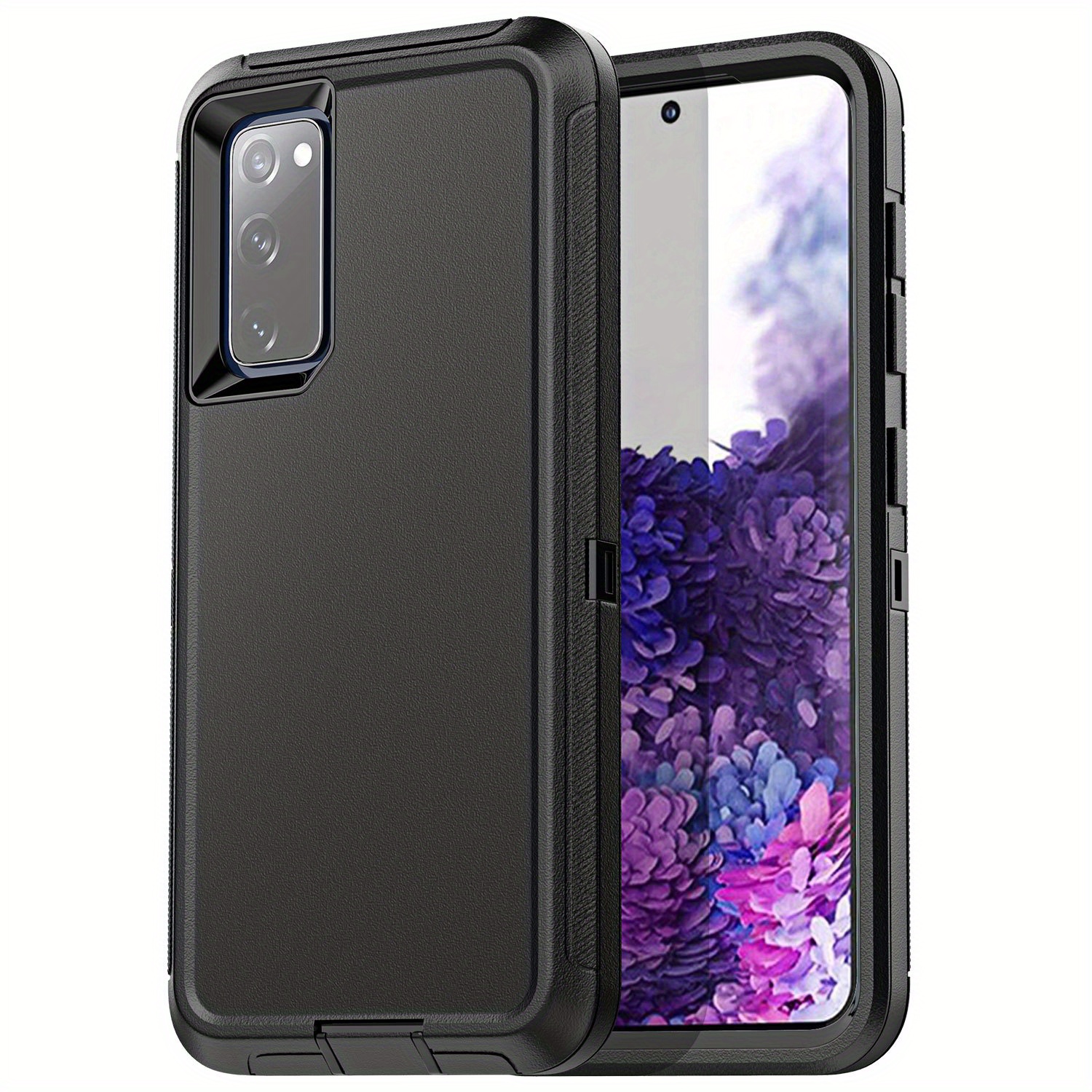 

For Samsung Galaxy S20 Case Heavy Duty Protective Case With Screen Protector [3 Layers] Rugged Rubber Shockproof Protection Cover