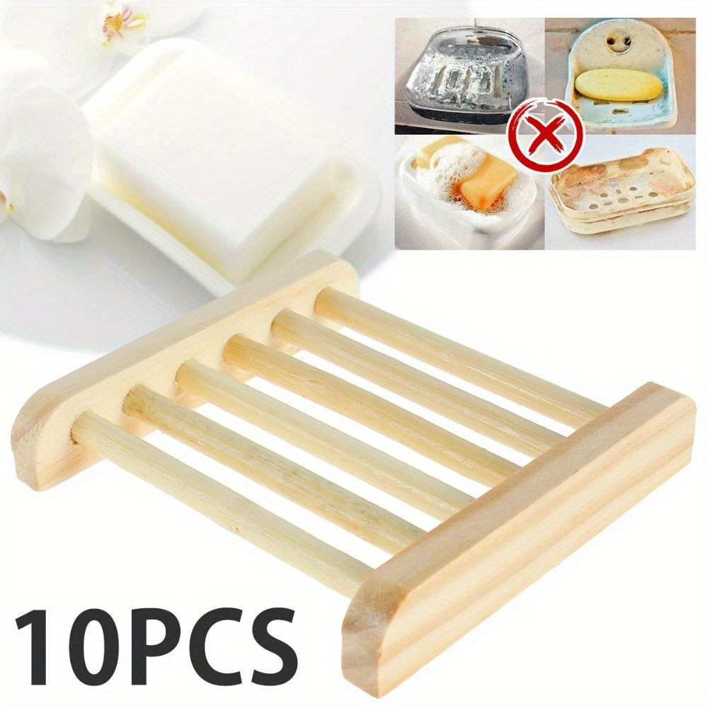 

10pcs Wood Dishes - Portable, , , Rectangular , For Bathroom Use, Measurement Size 0.1cm-0.3cm, May Due To / , Christmas/halloween Decoration