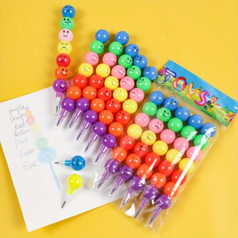 

15pcs Lollipop Crayons & Pencils - Set For , Birthday Party Favors & Back To School Gifts