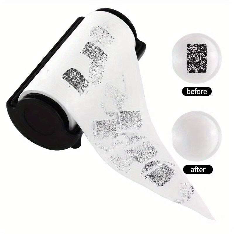60pcs/roll Double Sided Nail Stamp Blotting Paper Remove Printing Oil Nail Stamper Cleaning Tools Manicure Nail Art Supplies