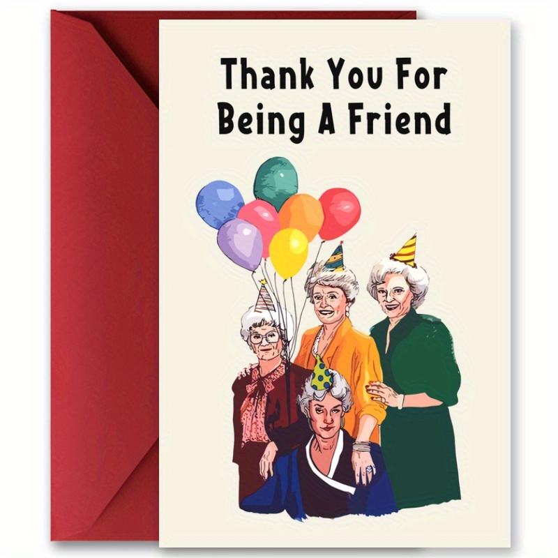 TEMU 1 Set, "" Fun Birthday Greeting Card, For And Sisters - For Christmas, Halloween, Thanksgiving | 80s , Includes Envelope | Unique Gift Idea For