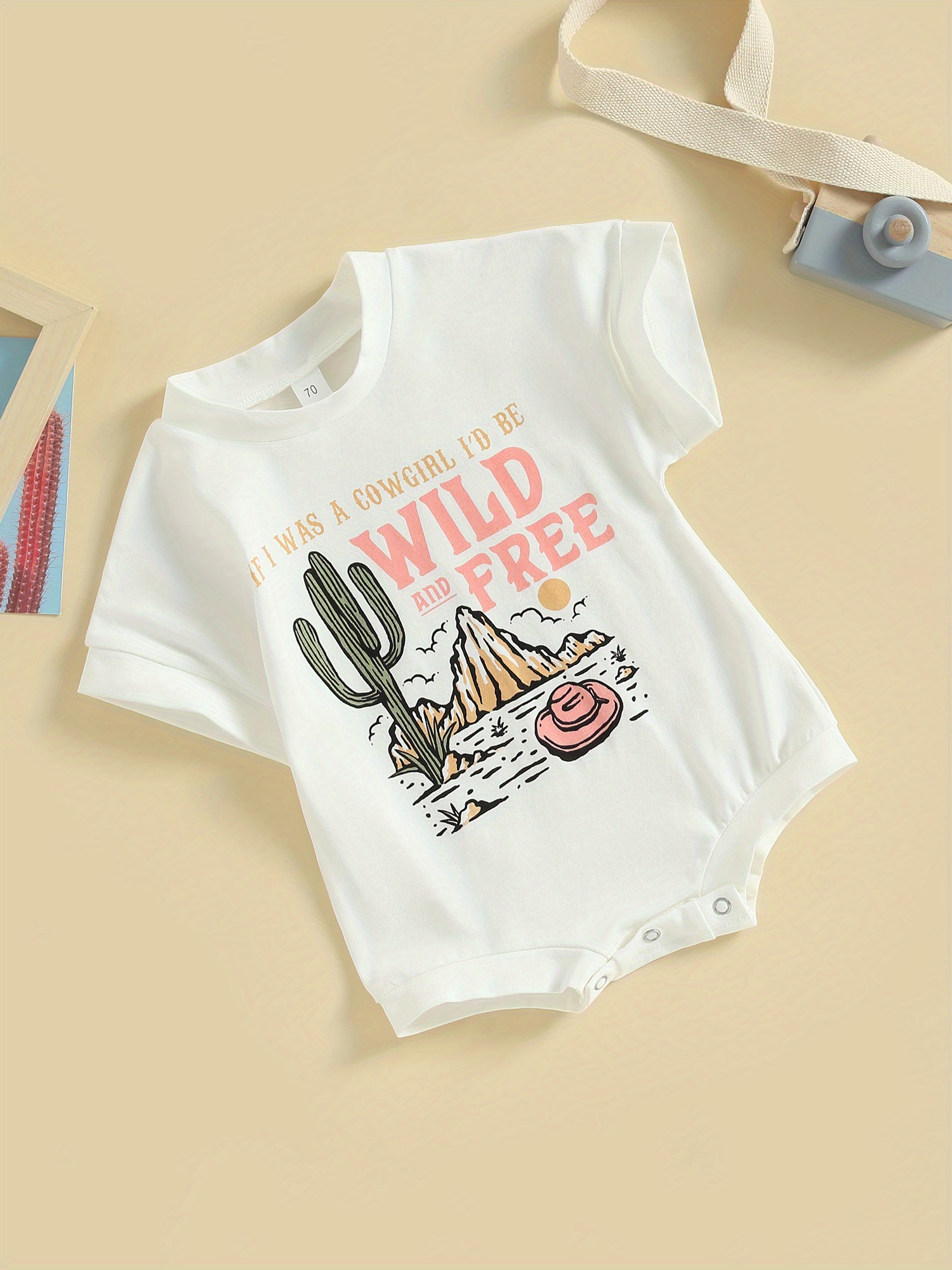 newborn baby girl western cowgirl romper im a Temu