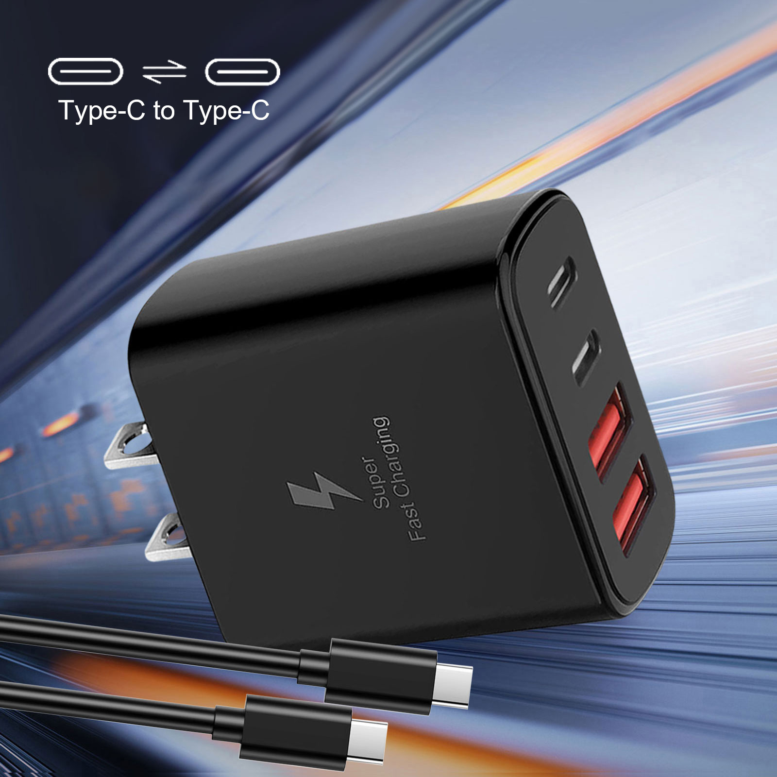 6セット iPhone15,15Pro用 高速充電器 2mC - Cケーブル付 Amazon | For iPad/iPad Pro/iPhone 15 充電器【2個セット＆2本