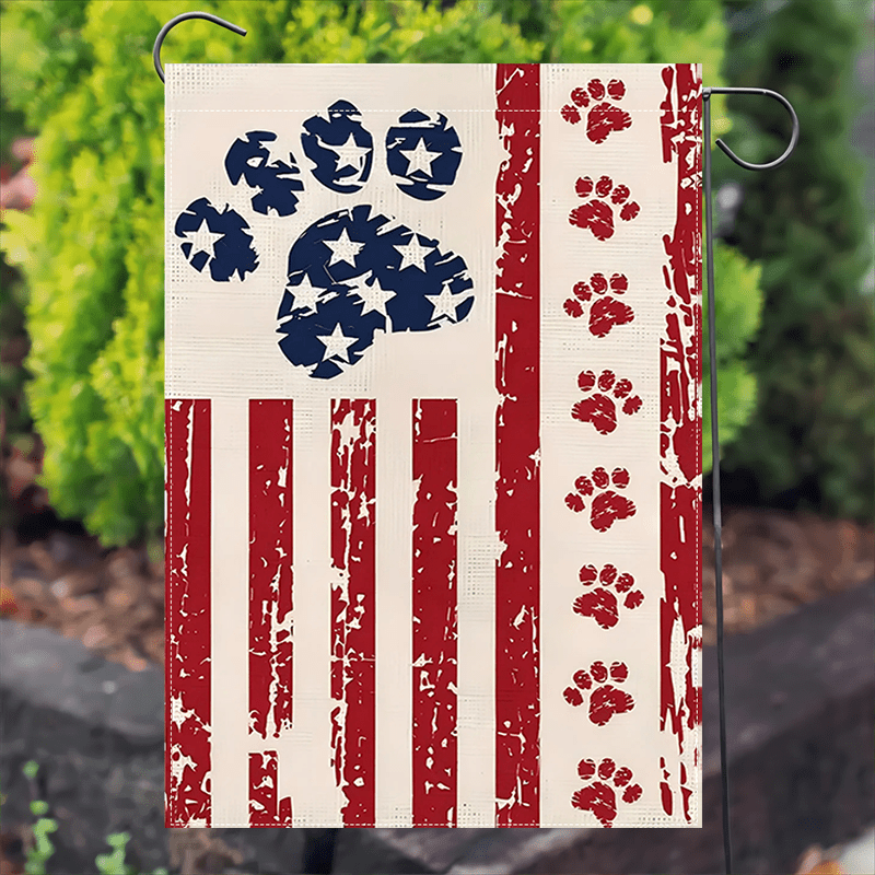 

1pc Patriotic Polyester Garden Flag Vibrant Design, Multipurpose Outdoor Decor, Home, Yard, And Garden Decorative Double Sided 12x18inch Waterproof Flag