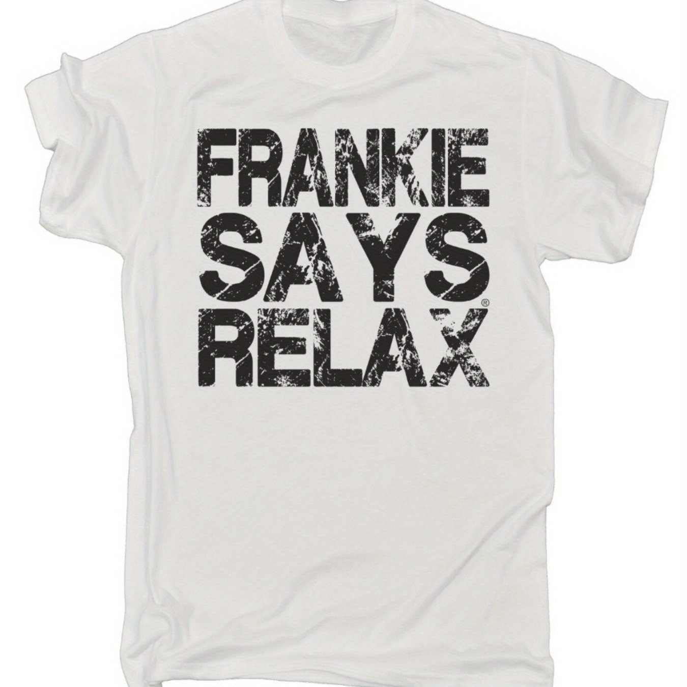 

Frankie Says Relax Faux Old Logo Mens T-shirt Christmas Vintage Make-up 80s