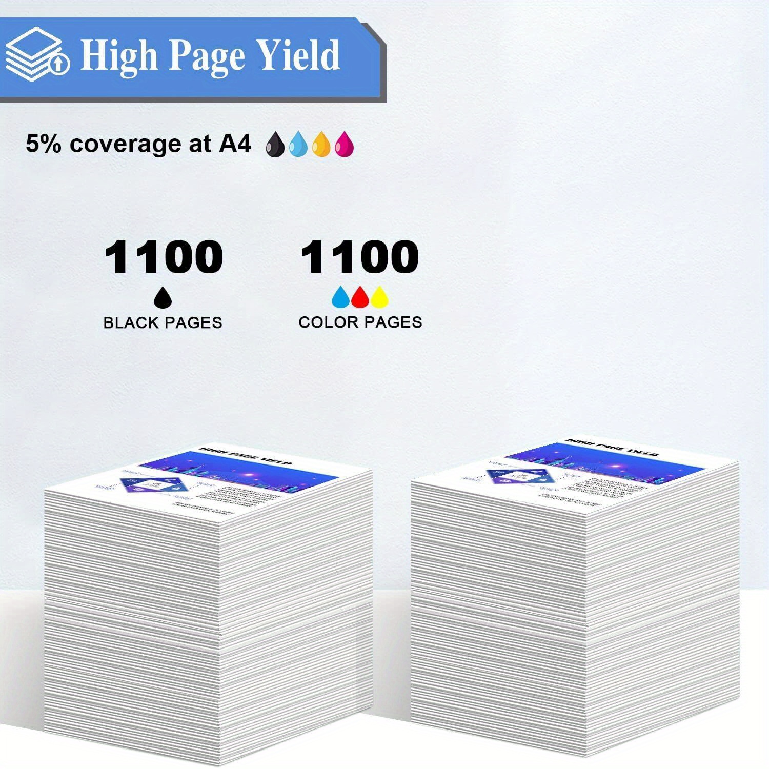 Lot De 5 Cartouches D'Encre Xl Compatibles Avec Epson 405Xl 405 Xl Pour Workforce Pro Wf-3820Dwf