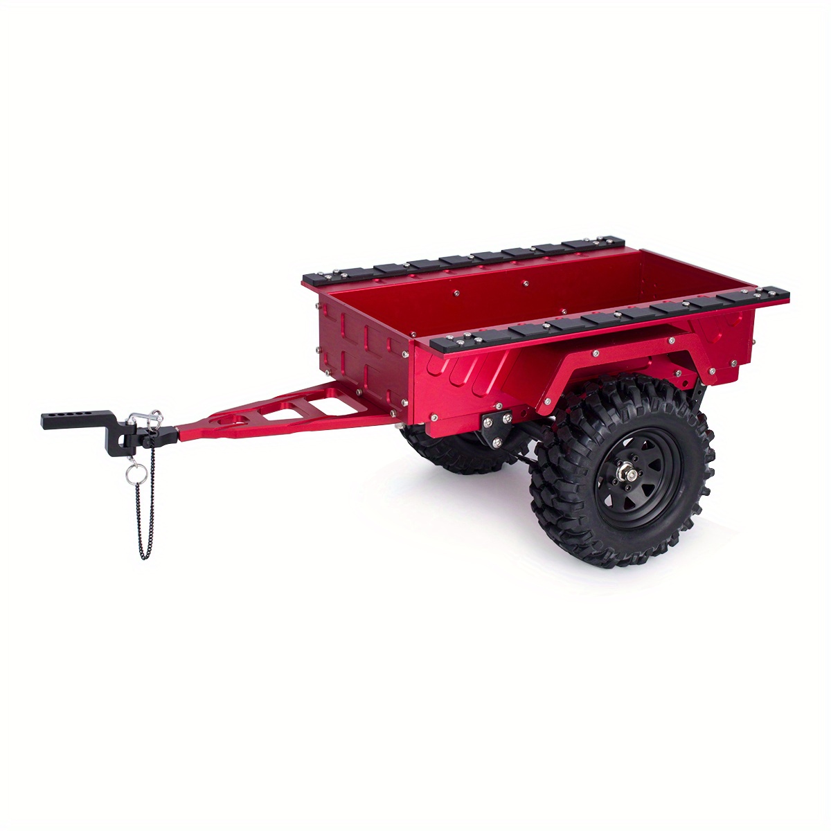 Vbestlife RC Anhängerhaken Aus Metall Für SCX10 90046/47 – Simulation, Schwarz, 55 Mm, 1/10 Crawler Zubehör