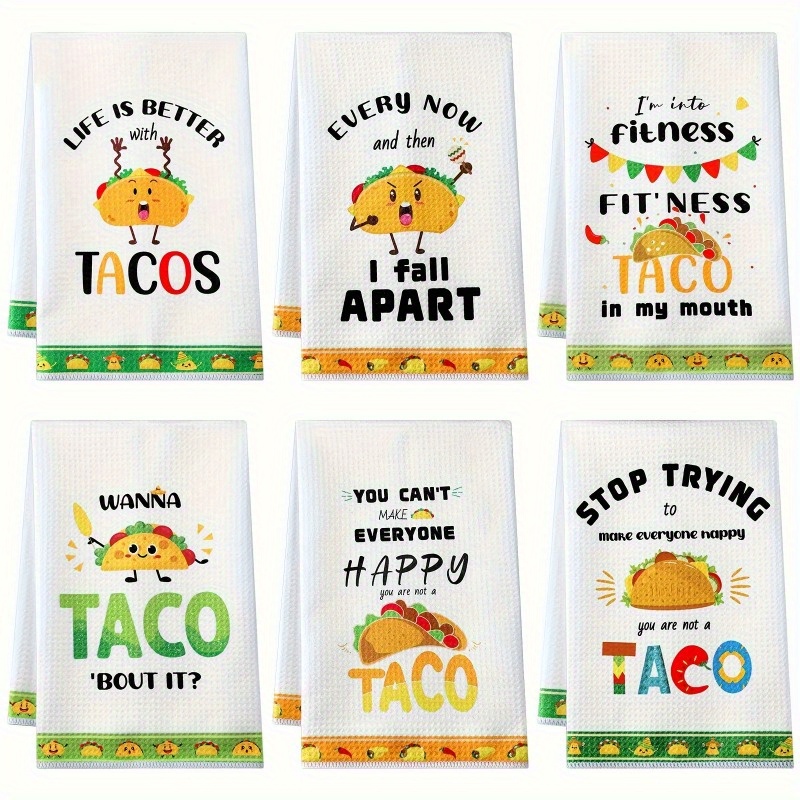 

Lover Kitchen Towels - Set Of 6, & Absorbent, , Machine Washable, Polyester , Ideal Housewarming Gift, 18x26 Inches