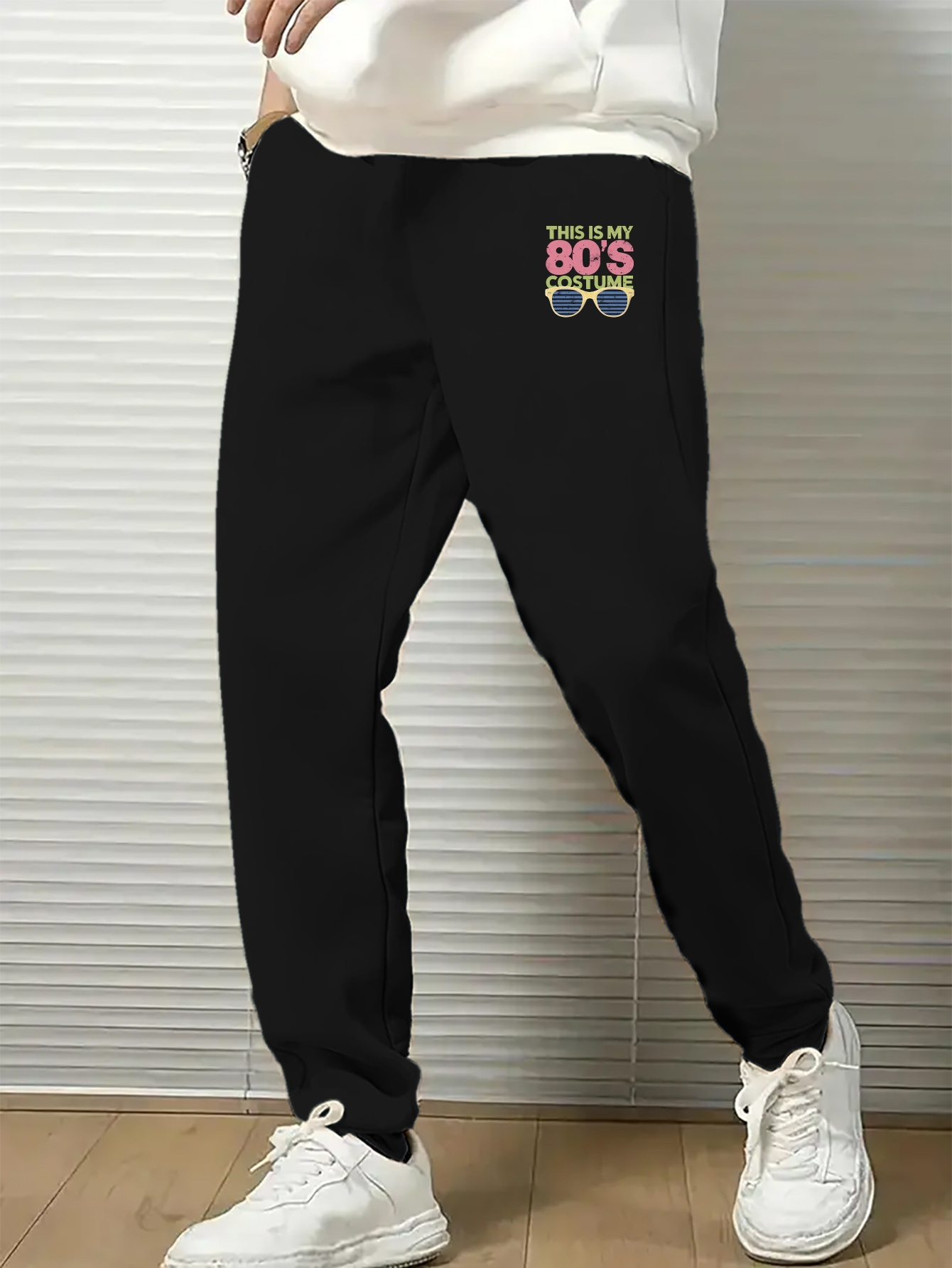 80 talls solbriller trykk plus size herre casual sweatpants - Temu Norway, image size:800x1066