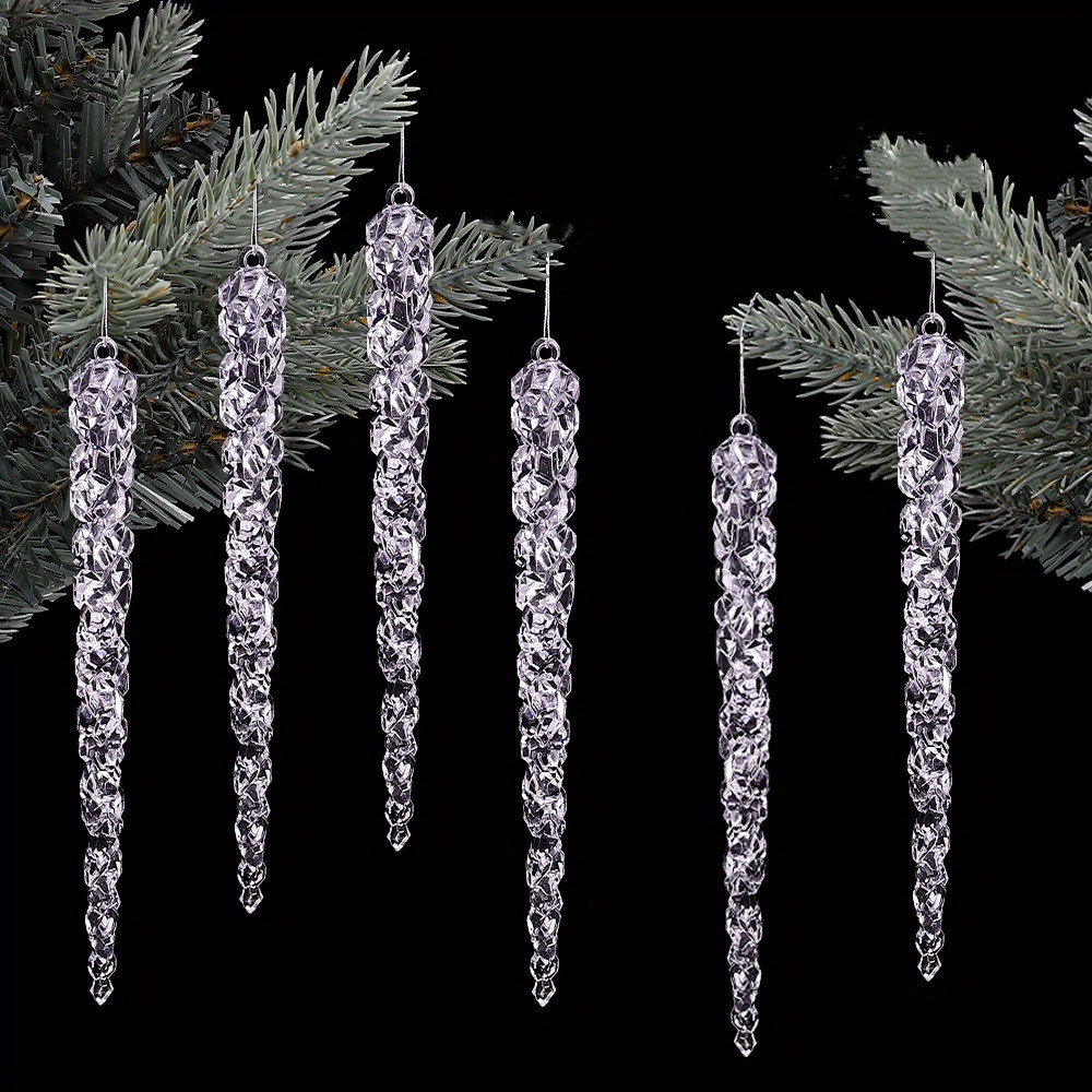 2d flach 10 stk. acryl eissulen weihnachtsbume - Temu Austria