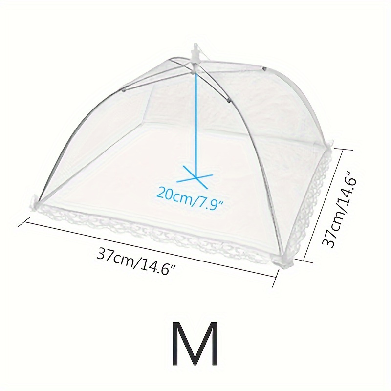 1pc Fine Mesh Fly-proof Foldable Food Cover, Portable And Suitable For Home And Outdoor Use
