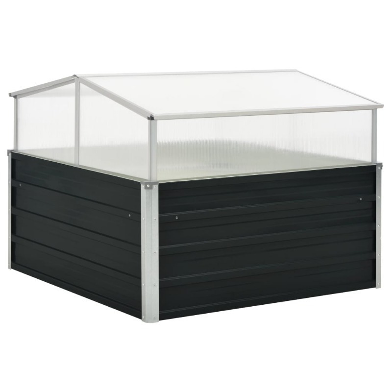 

Greenhouse Anthracite 100x100x77 Cm Galvanized Steel