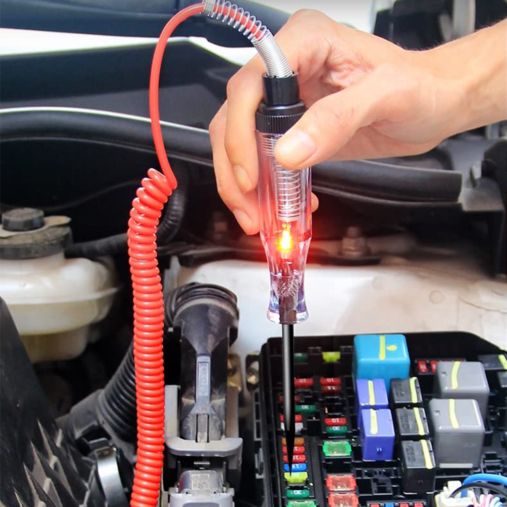 Stylo Testeur De Tension Automobile 5-36V DC - Avec écran LCD Et Câble à Ressort