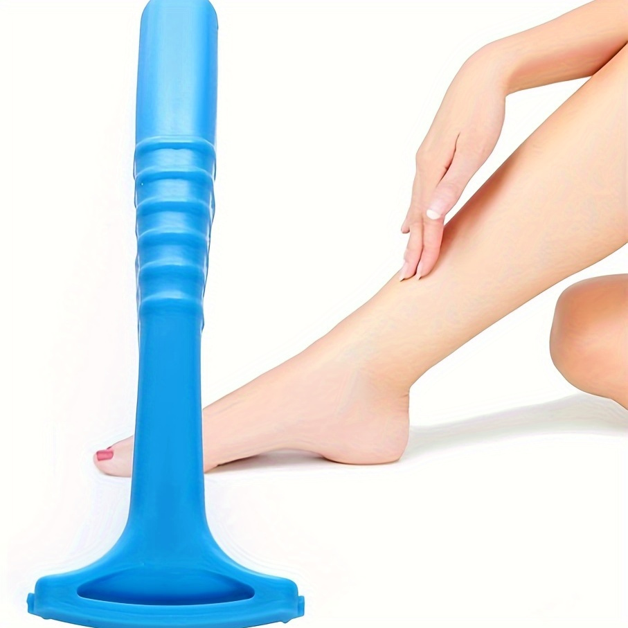 1pc Blue Plastic Foot Heel Callus Remover - Unscented Pedicure Rasp for Dead Skin Removal and Healthy Feet Care - Portable Home Use