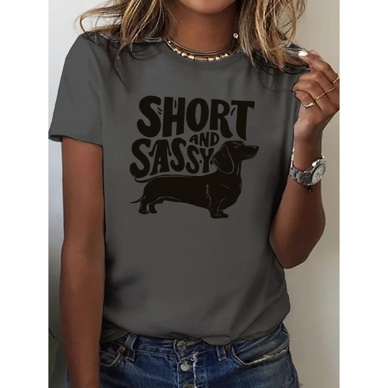 

Dachshund Short And Sassy Cotton Women's T-shirt With Comfortable Fit