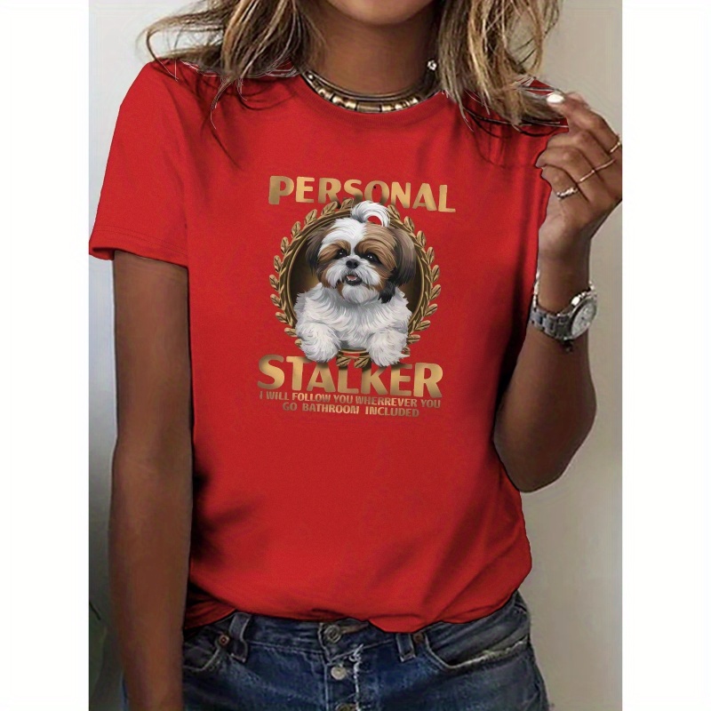 

Shih Tzu Cotton Women's T-shirt With Comfortable Fit