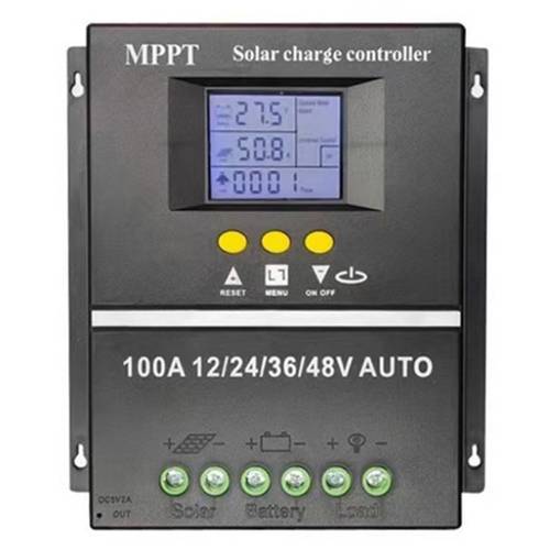100a mppt solar charge controller lcd usb for lead acid and lithium batteries battery charger 12v 24v 36v 48v for solar panel without battery