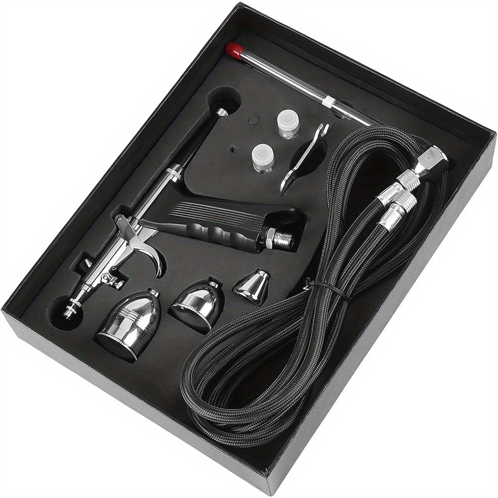 

Airbrush Air Brush Compessure Kit Airbrush Spray , Spray Airbrush With Adjustable Nozzles 0.3/ 0.5/ 0.8mm And 3 Cups, Universal Professional Airbrush Art