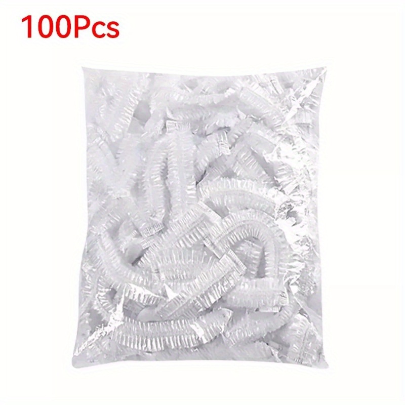 

100pcs Food Covers - Disposable Plastic Wrap Bags For Preservation, Ideal For Kitchen & Restaurant Use