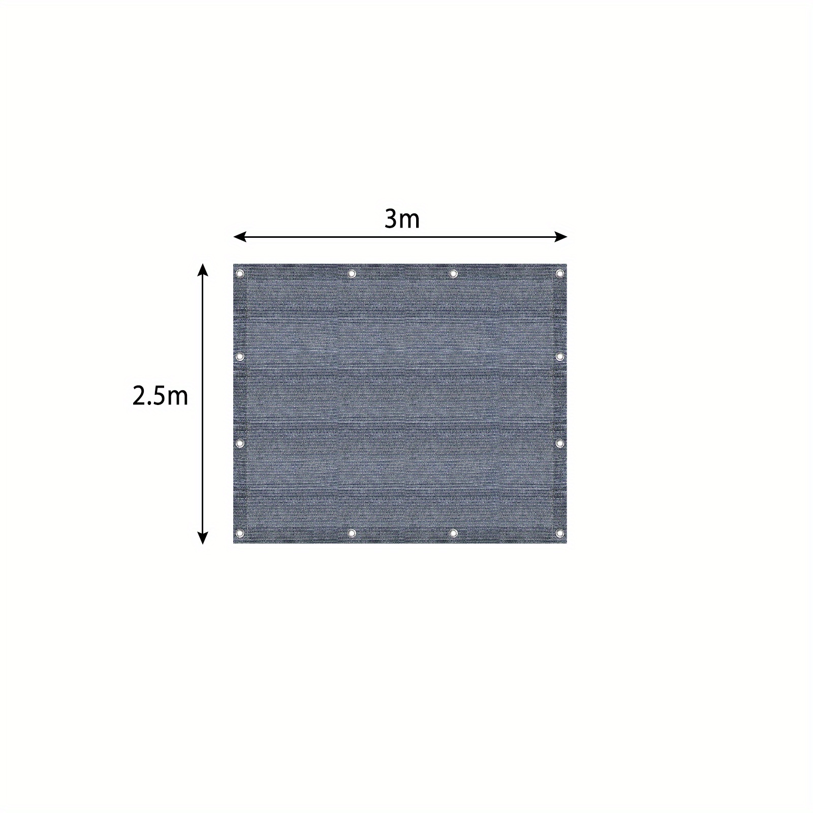 High-quality Awning Carpet For Camping, Featuring Aluminum Loops And A Carrying Bag, In A -grey Color