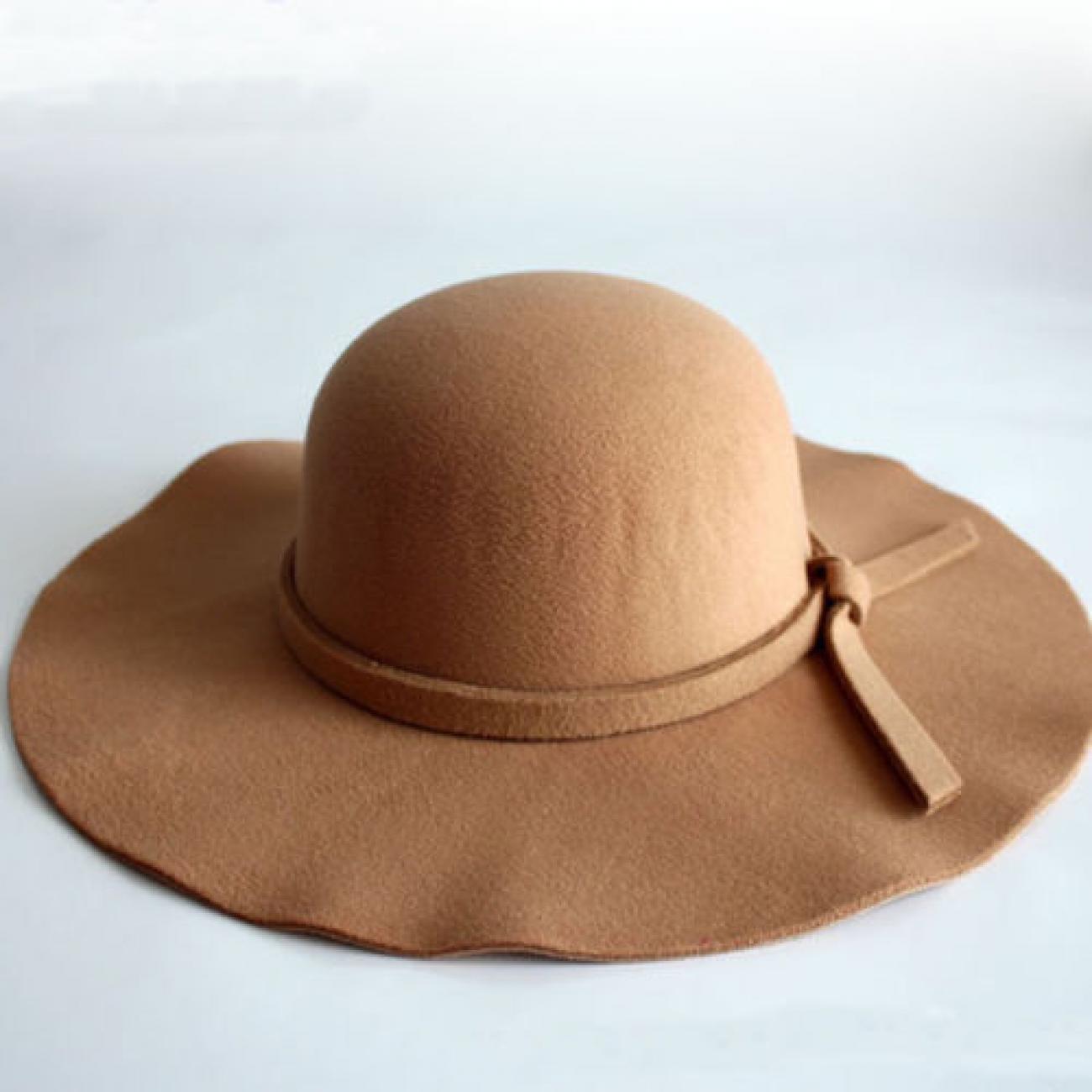 women wide brimmed dome hat foldable retro vintage elegant Temu