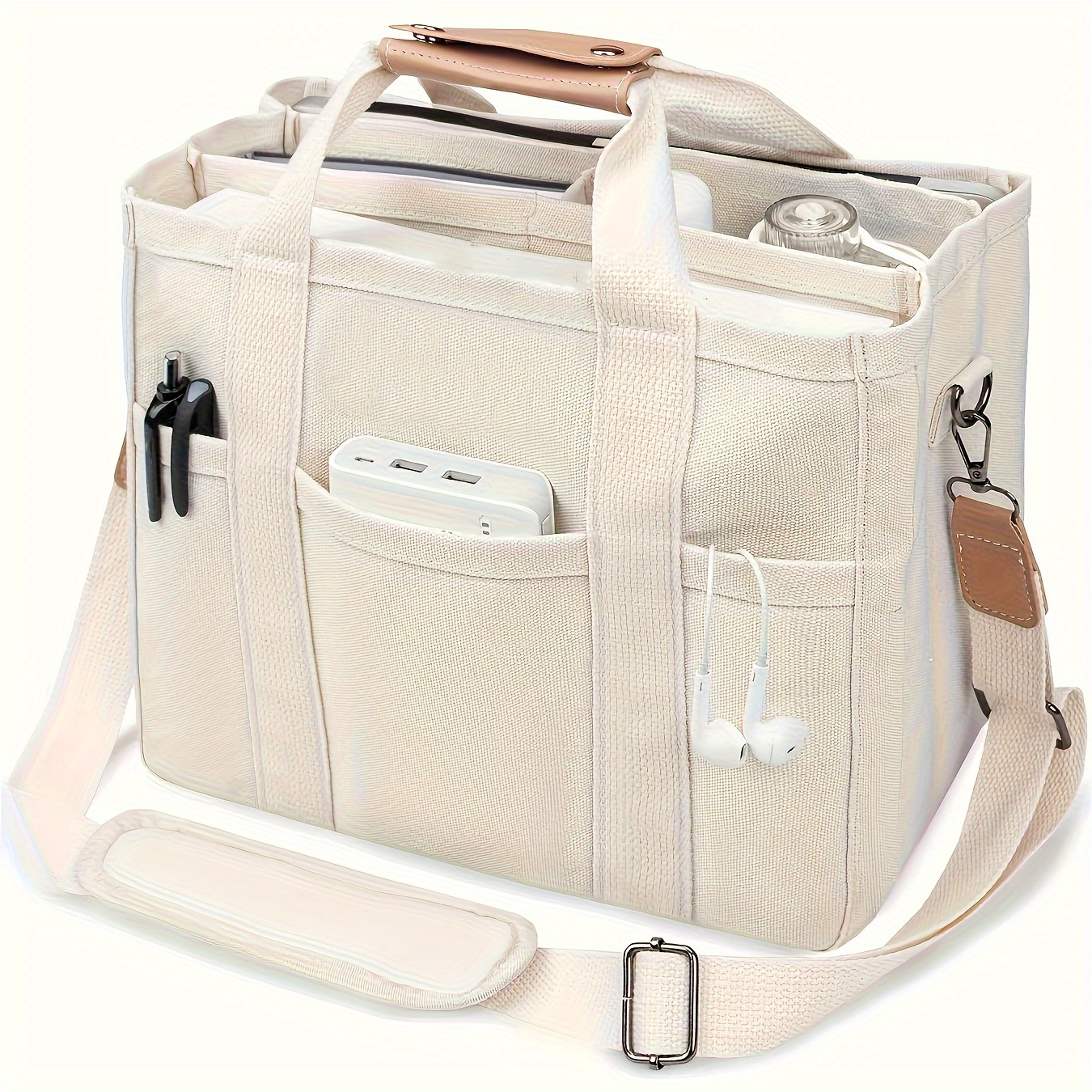 Large Capacity Multi-Pocket Shoulder Bag