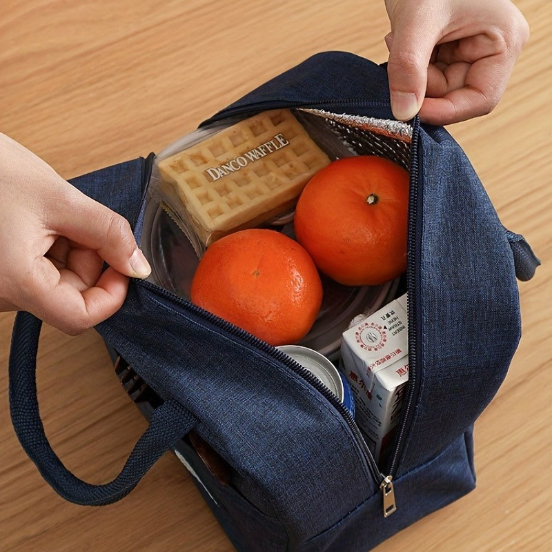 bolsa térmica para almuerzo, con estampado de oso lindo, portátil para   y  , mantiene   fresca 3