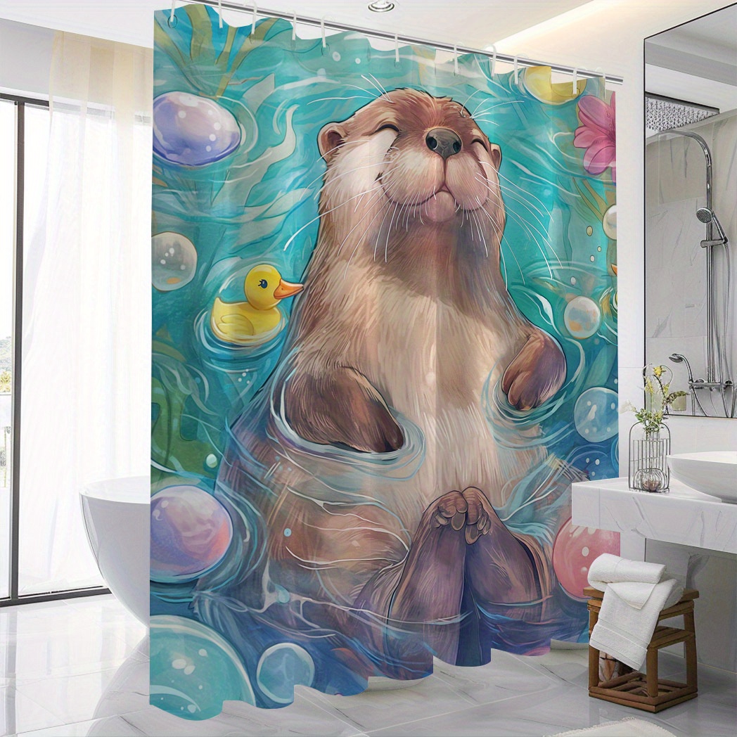 

& Shower Curtain - 12 , Washable, - Yuzhiyu, 71x71in