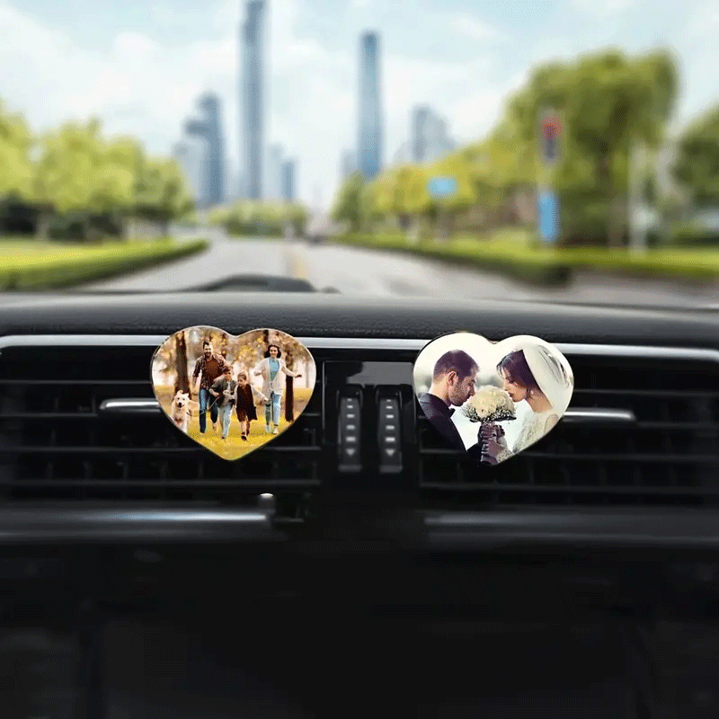 

Custom Photo Car Vent Clip - Personalized Air Freshener & Decoration, Adjustable, For Women's Vehicles, Car Air Freshener Vent Clip, Best For Christmas