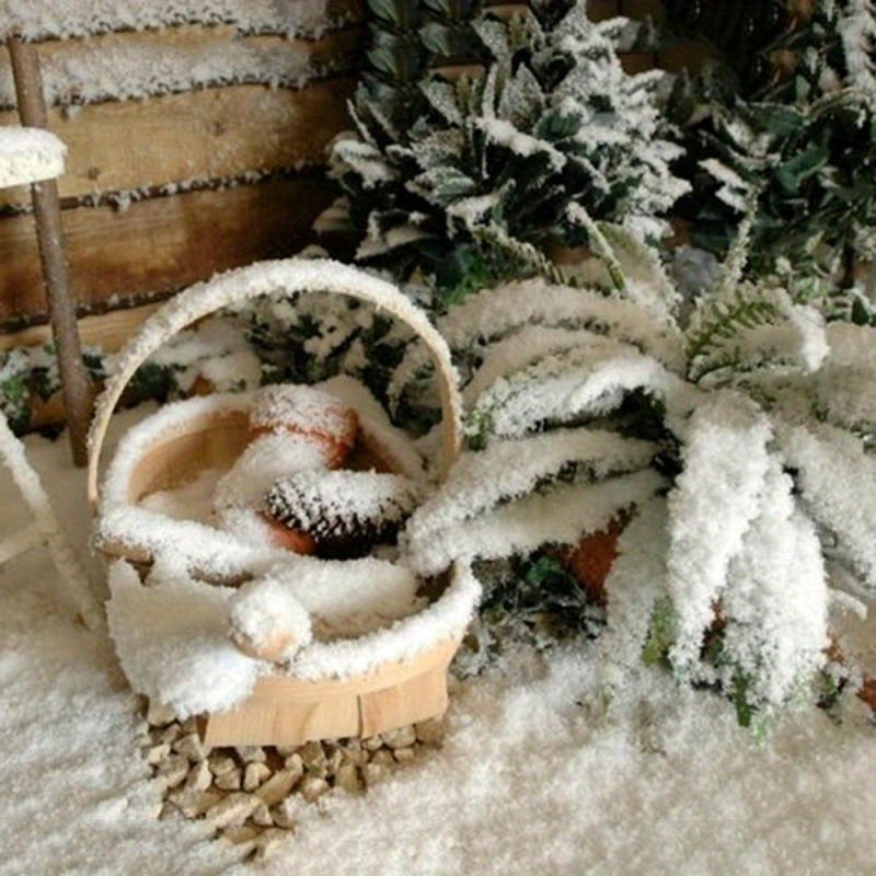 

1pc Non-melting Artificial Snow For Christmas Decor - Holiday Scene Setup, Halloween, Winter, Thanksgiving & New Year, Best For Christmas, Thanksgiving