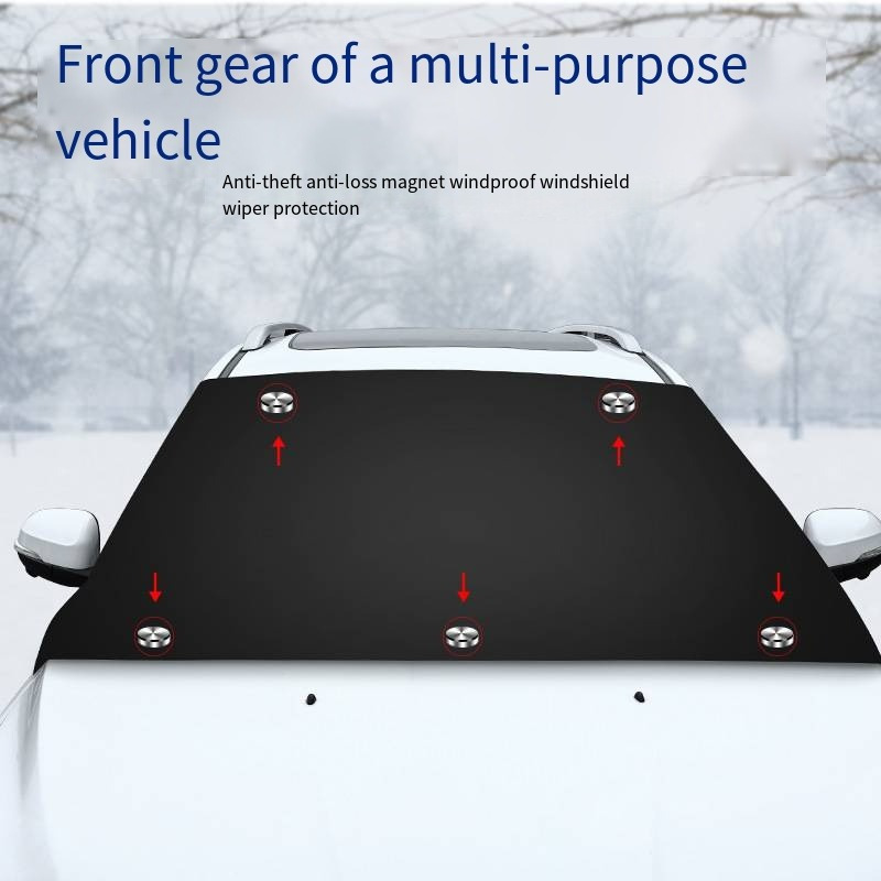 

Universal Magnetic Vehicle Snow – Polyamide Sunshade Cover, Frost And Freeze Protection, Thickened Anti-theft Windshield Wiper Guard