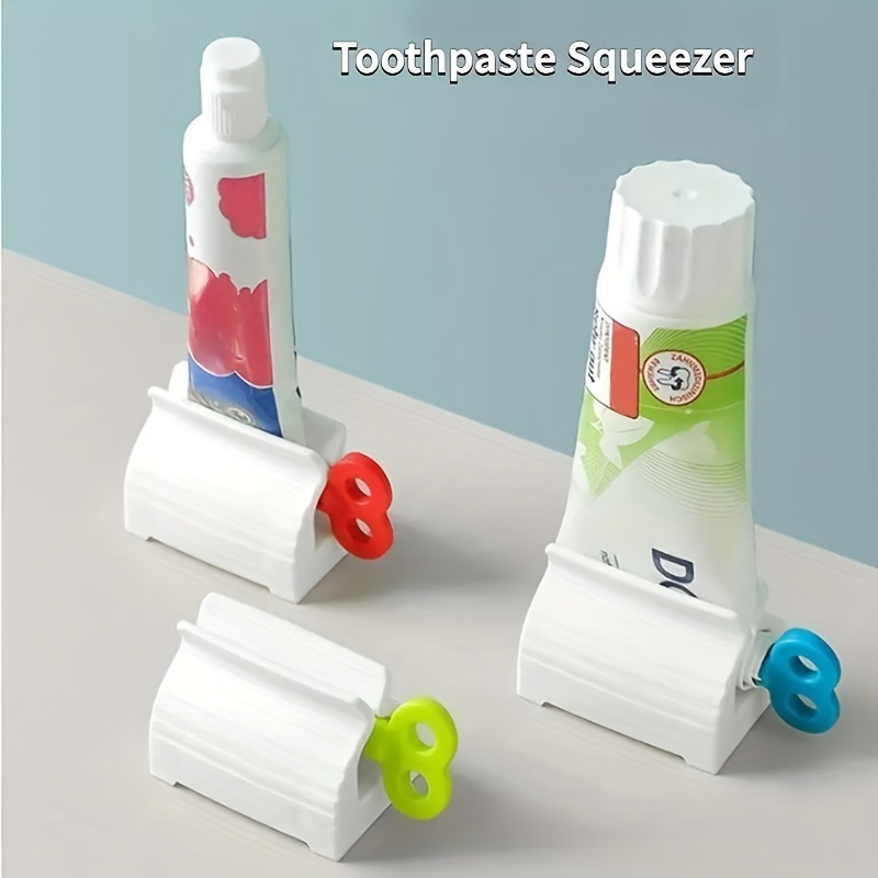 

1pc Manual Toothpaste Squeezer, Plastic Tube Dispenser, Creative Toothpaste Storage Rack, Bathroom Accessories