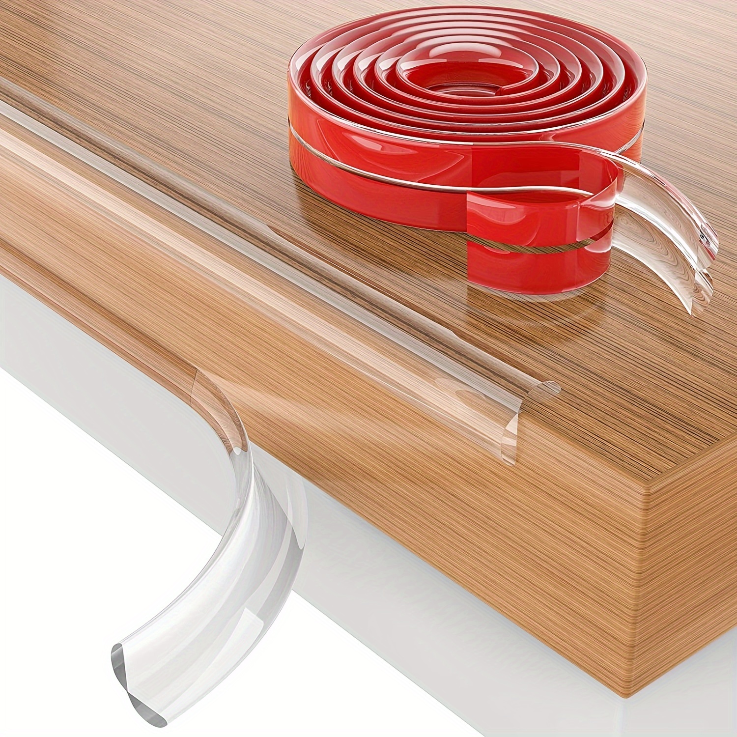 

6.6ft Silicone Corner Protector Strip With Pre- Adhesive - Pvc-free, Ideal For Cabinets, Tables & Drawers